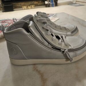 Women's or Men's Silver High-Top Sneakers